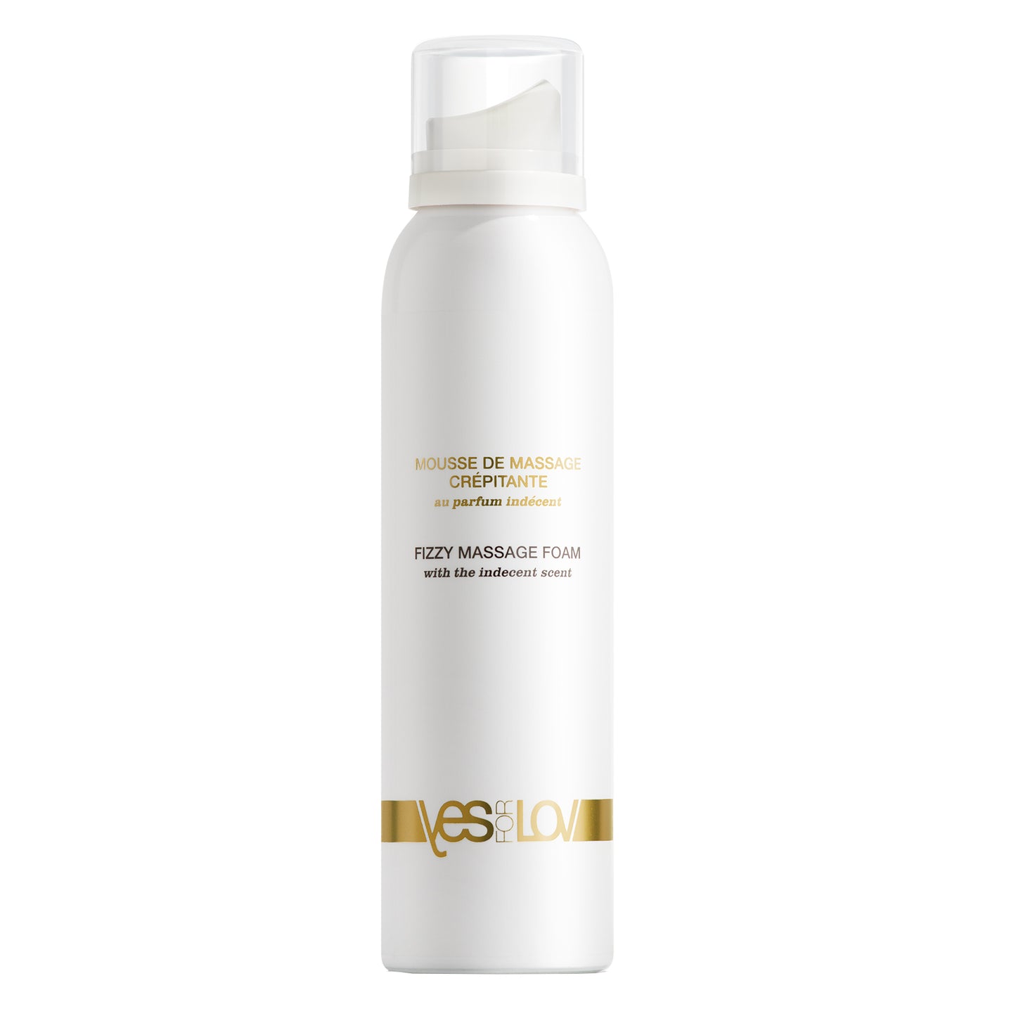 YESforLOV Fizzy Massage Foam 150ml elegante Produktansicht Massageschaum