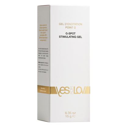 YESforLOV G-Spot Stimulation Gel Verpackung elegantes Design Intimate Wellness