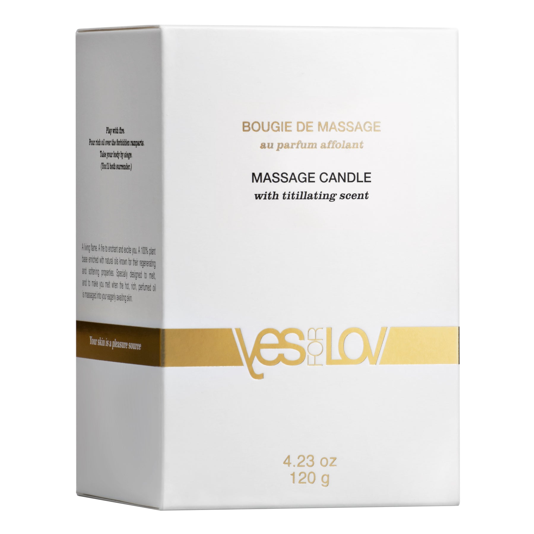 YESforLOV Massagekerze Titillating Scent mit Verpackung Premium Intimate Wellness