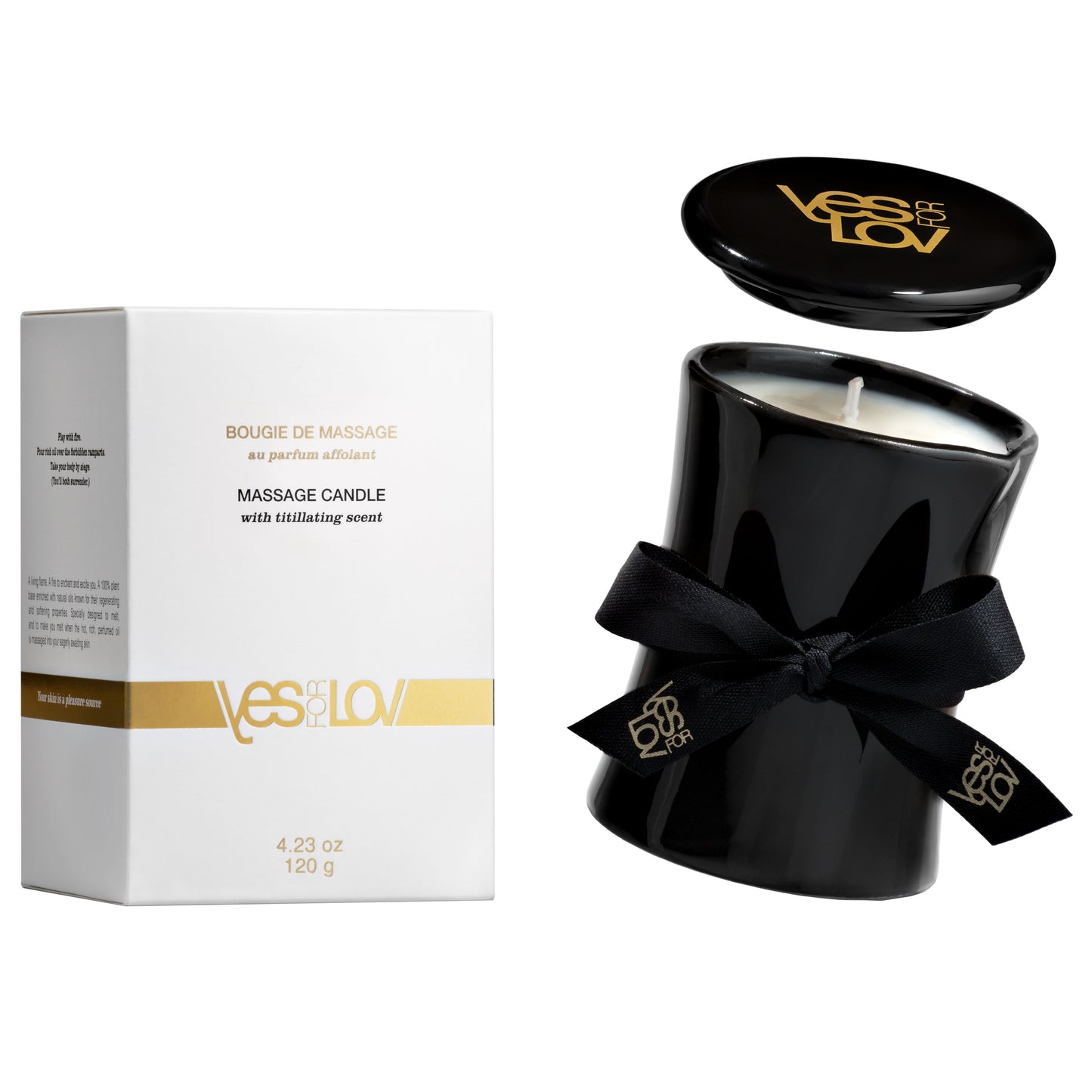 YESforLOV Massage Candle Titillating Scent 120g luxuriöse Massagekerze mit warmem Duft