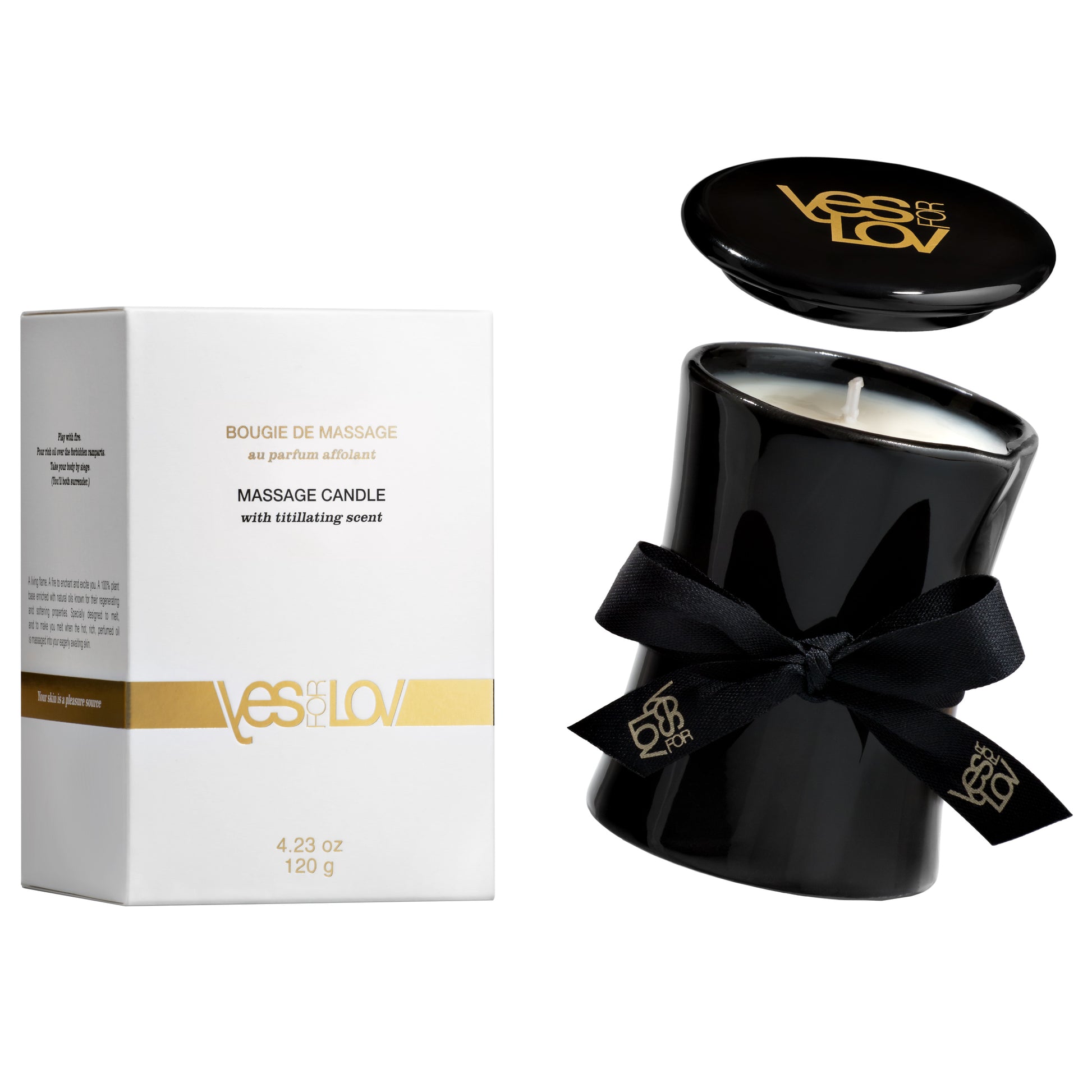 YESforLOV Massage Candle Titillating Scent 120g luxuriöse Massagekerze mit warmem Duft