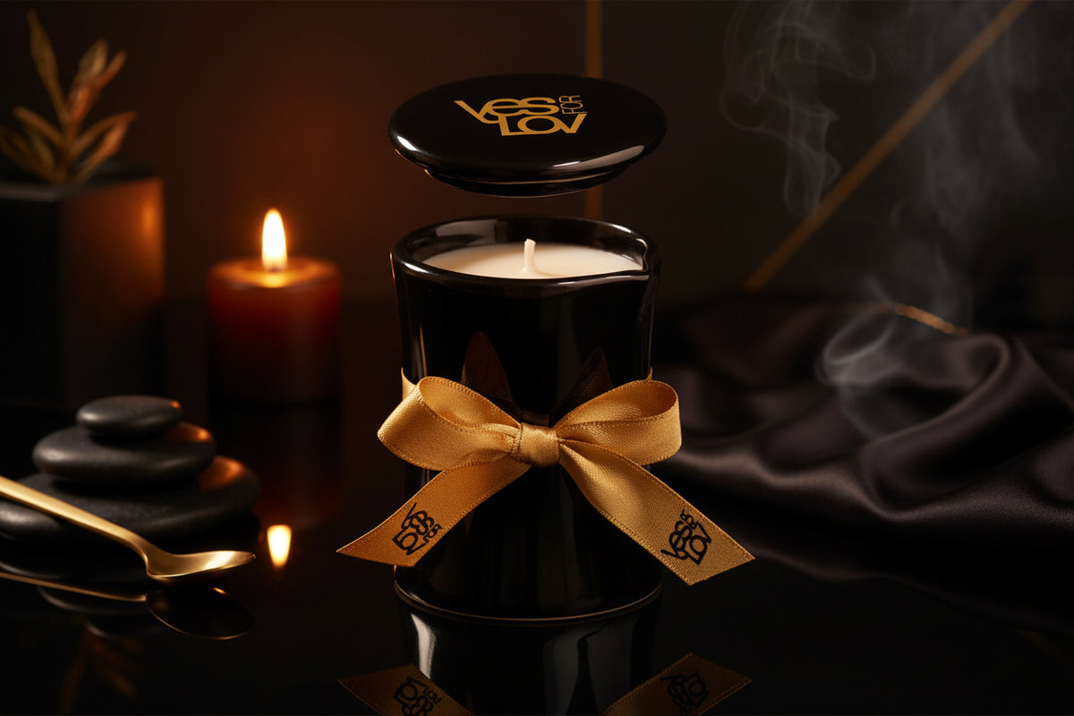 Entspannende YESforLOV Massagekerze Bewitching Scent für sinnliche Massagen.