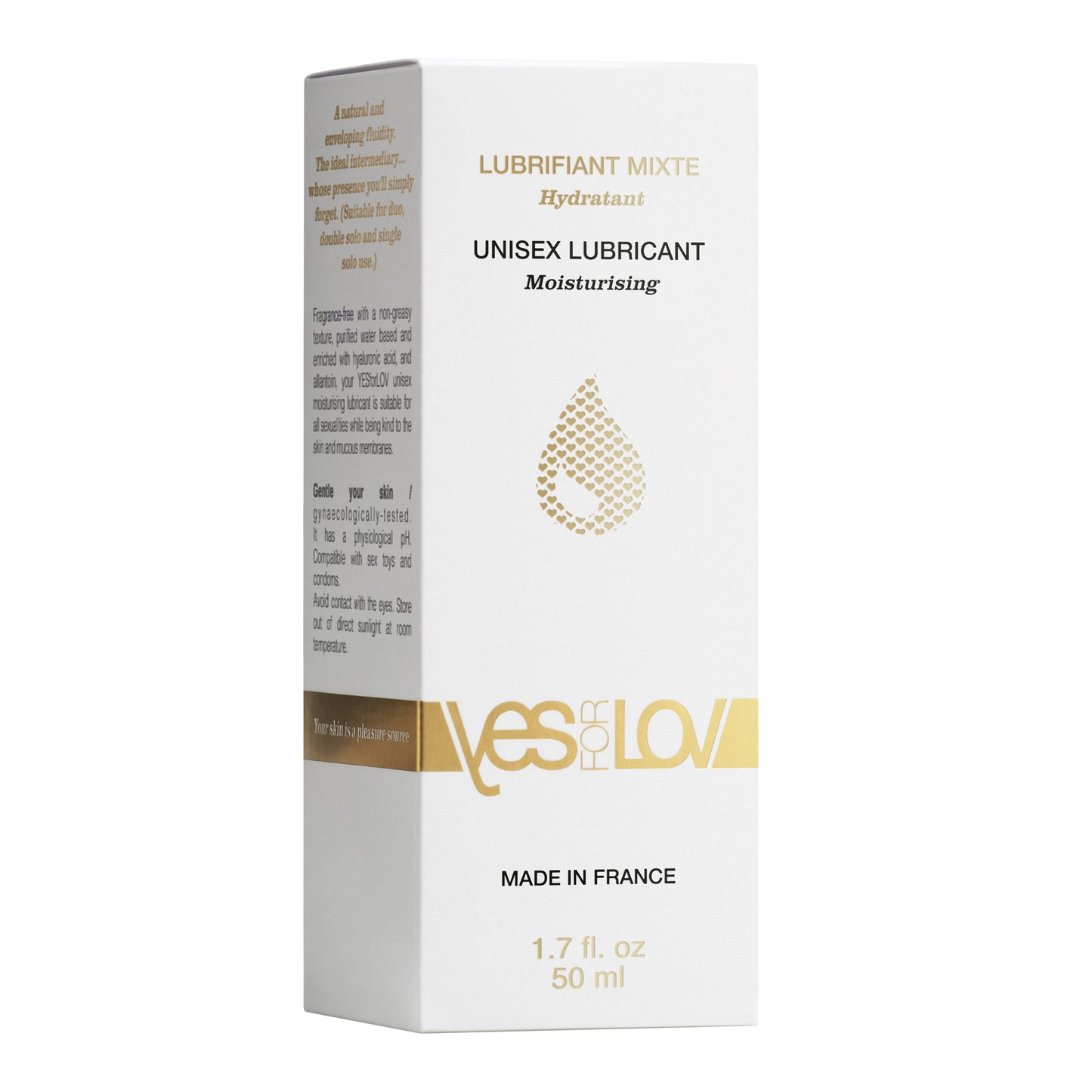 YESforLOV Moisturising Lubricant 50ml Verpackung Premium Gleitgel Intimate Wellness