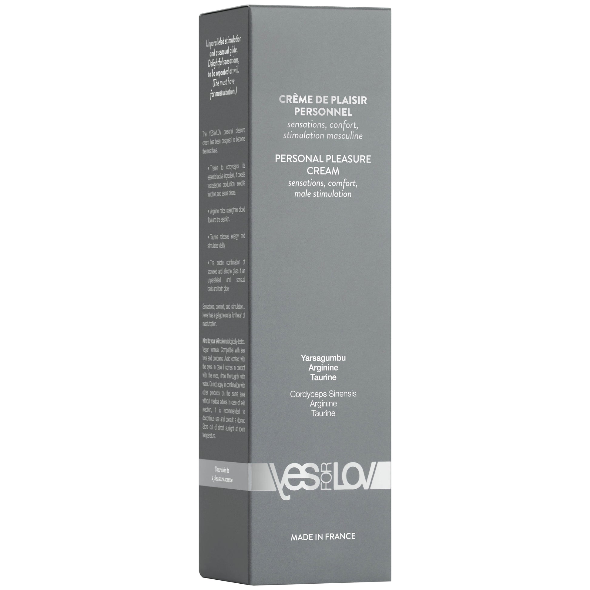 YESforLOV Personal Pleasure Cream 50 ml Verpackung Vorderansicht