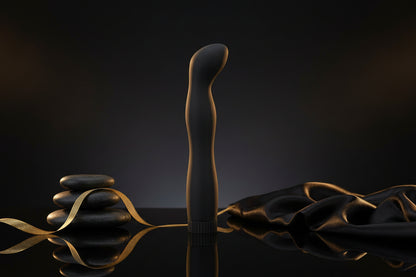 You2Toys Anal Lover gewellter Anal Vibrator in Schwarz mit gebogener Form und feiner Wellenstruktur