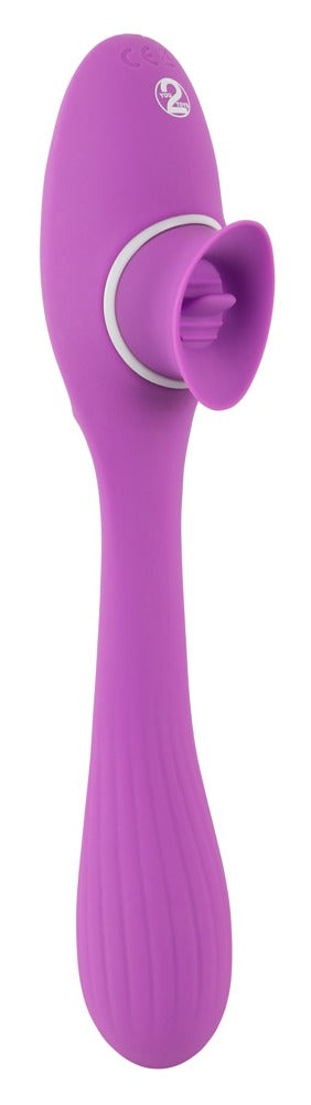 Flexibler Vibrator mit Dual-Stimulation in Gesamtansicht