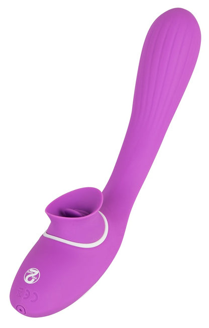 Seitenansicht eines flexiblen Vibrators mit anpassbarer Form