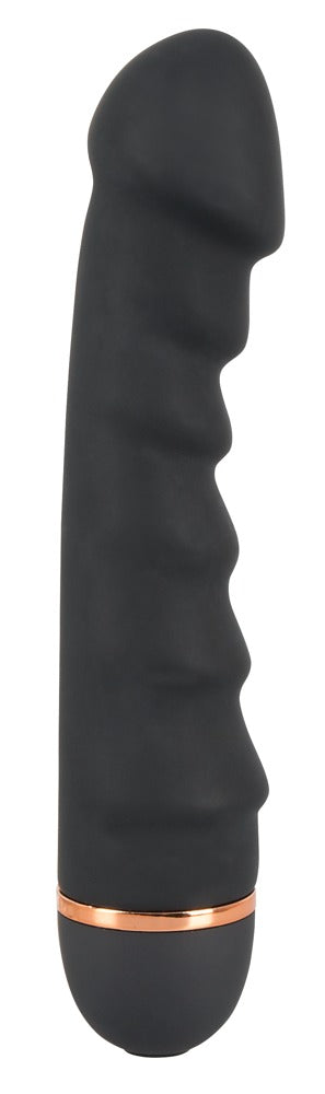 You2Toys Bendy Ripple Vibrator schwarz in Gesamtansicht mit flexibler Form