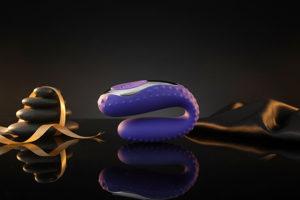 Flexibler Mundvibrator in Lila von You2Toys in geschwungener Form
