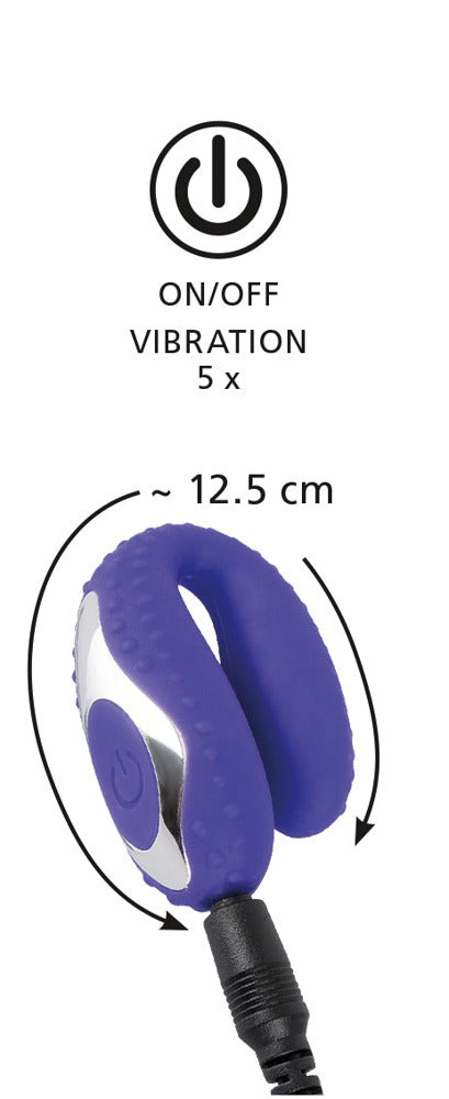Mundvibrator mit One-Button-Bedienung in Lila von You2Toys