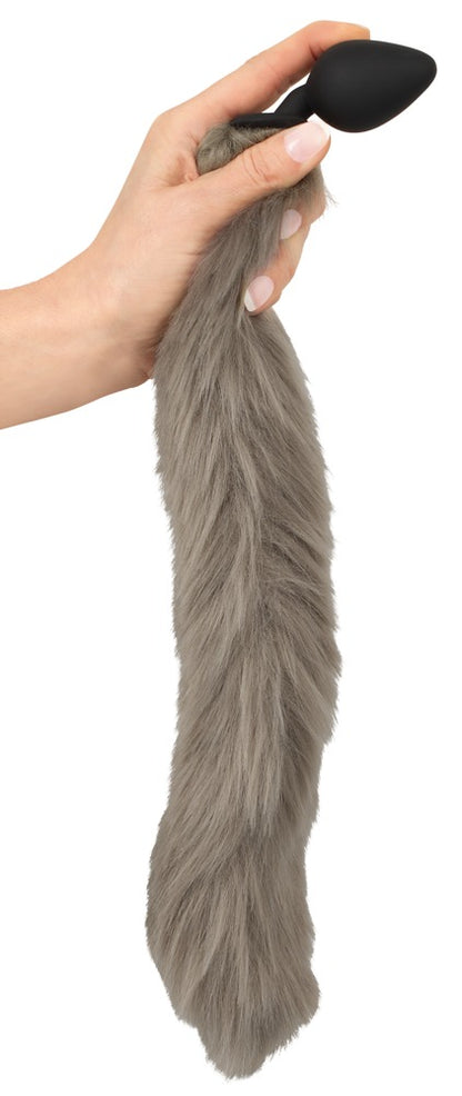 You2Toys Fluffy Tail Analplug vertikale Darstellung mit langem Schweif