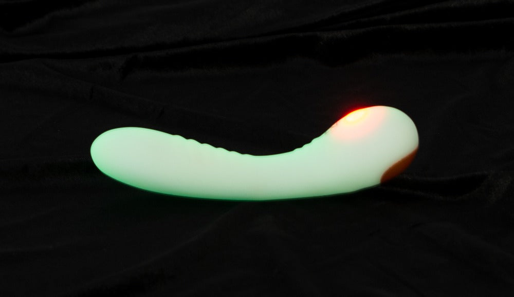 Glow in the dark G-Spot Vibrator mit leuchtendem Effekt im Dunkeln