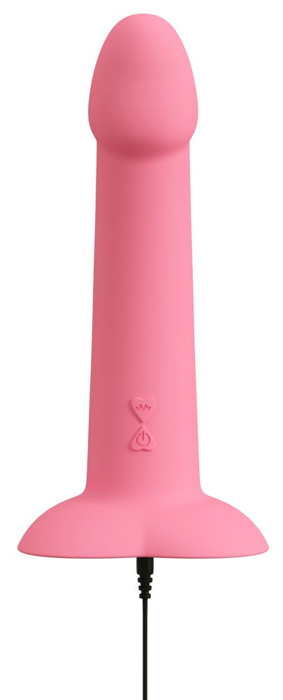 You2Toys Heart Guy Pink Vibrator Frontansicht mit strukturierter Spitze