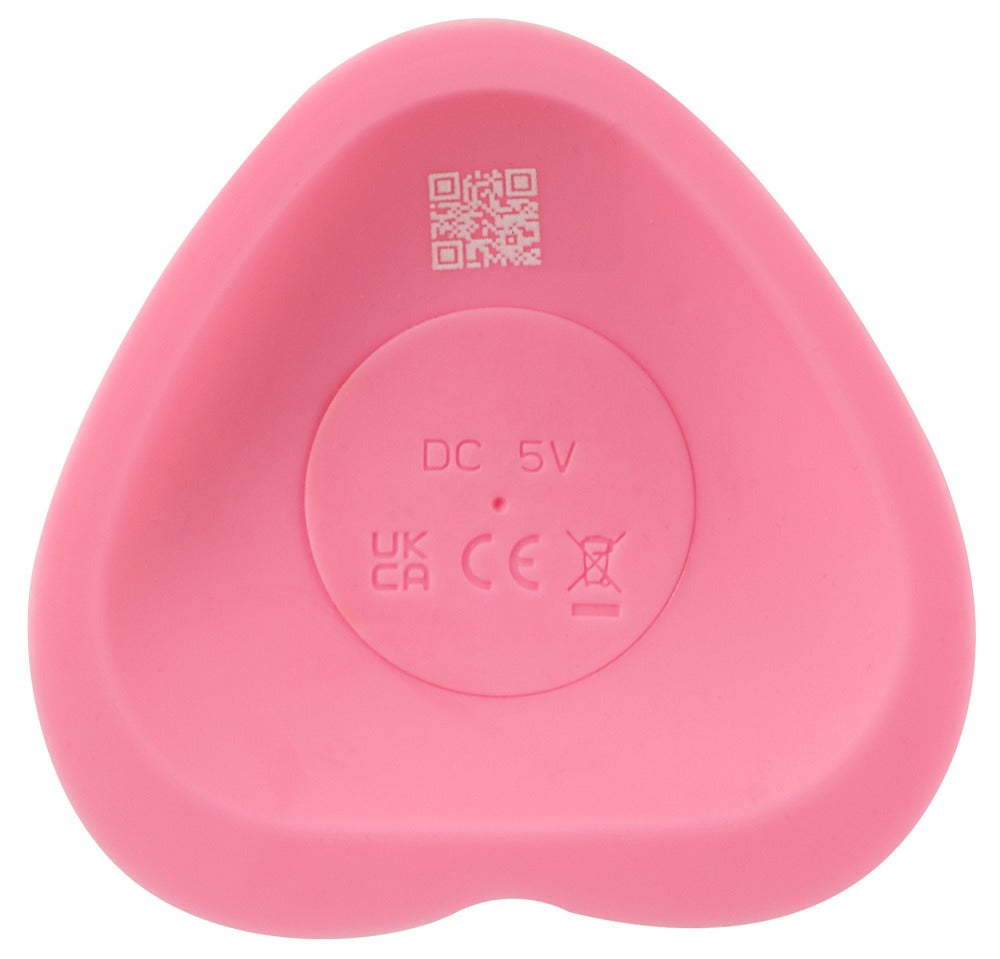 Detail des herzförmigen Saugfußes vom You2Toys Heart Guy Pink Vibrator