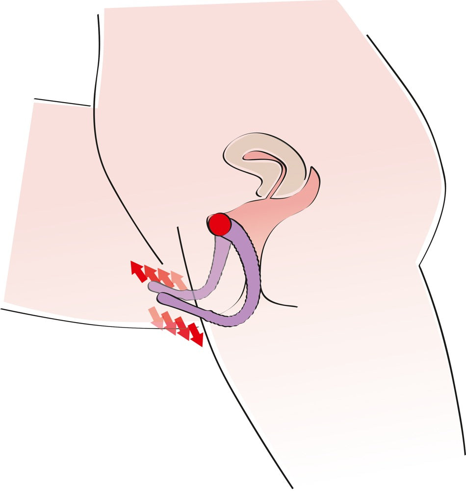 Seitliche Anwendungsillustration des You2Toys Intimate Spreader