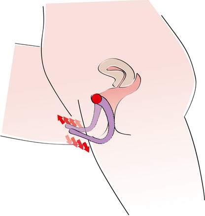 Seitliche Anwendungsillustration des You2Toys Intimate Spreader