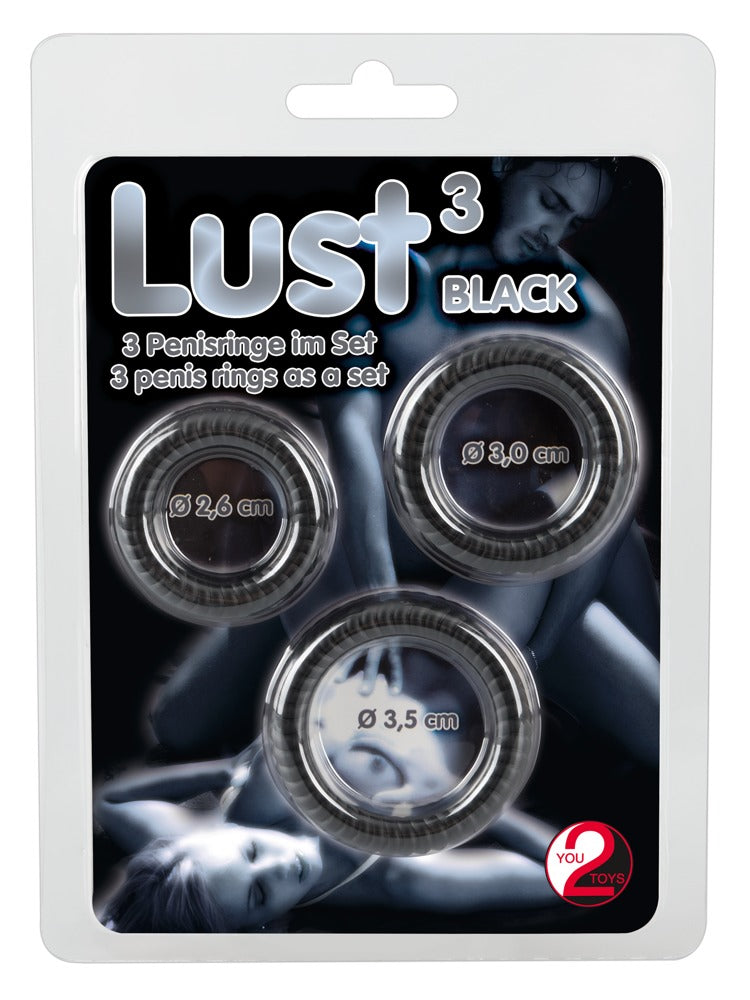 Verpackung des You2Toys Lust 3 Penisringe Sets