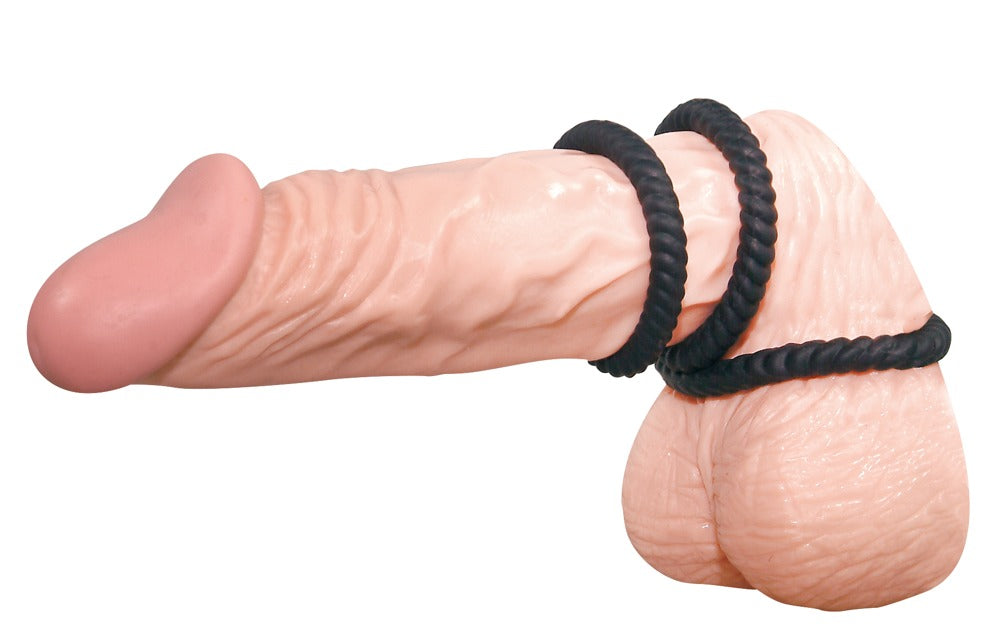 Flexible Anwendung der Penisringe aus dem You2Toys Set