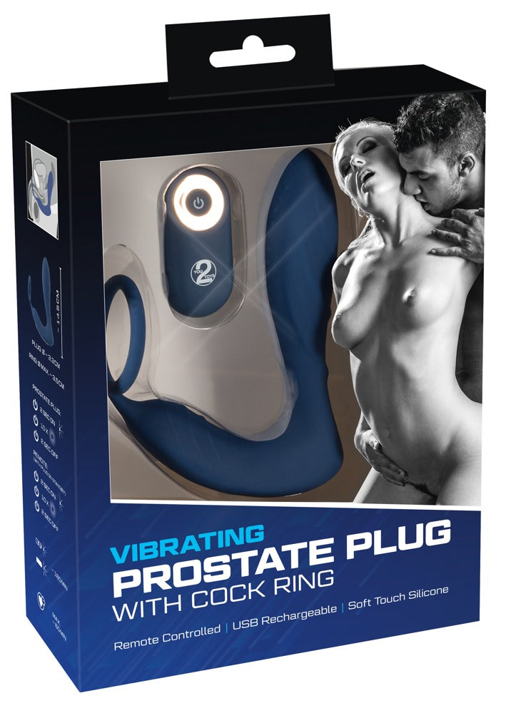 Verpackung des You2Toys vibrierenden Prostata Plugs mit Penisring