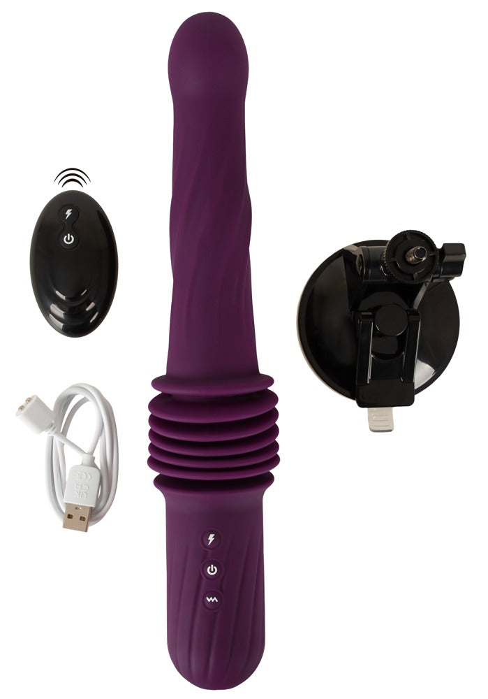 Stoßvibrator mit Zubehör inklusive Fernbedienung und Halterung