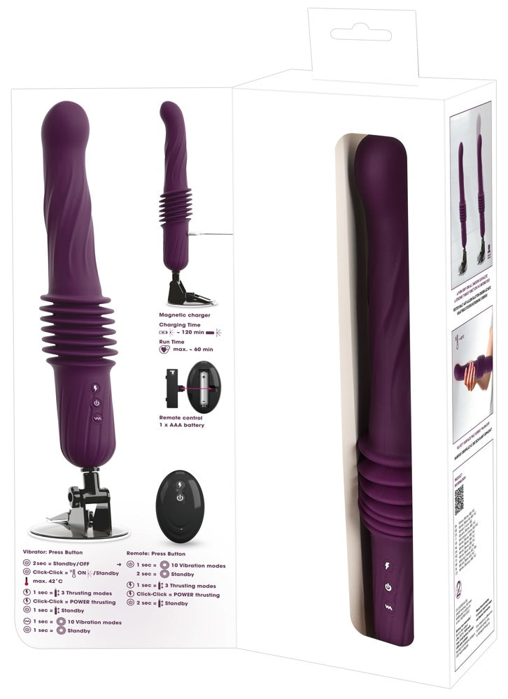 Produktverpackung eines Stoßvibrators mit Zubehör