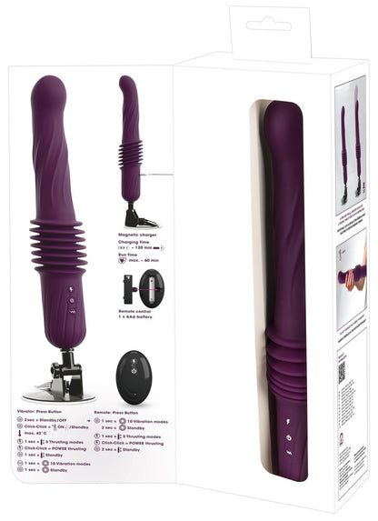 Produktverpackung eines Stoßvibrators mit Zubehör