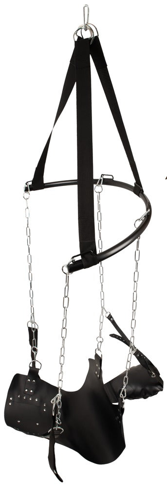 Aufhängung der You2Toys Liebesschaukel mit Karabinern