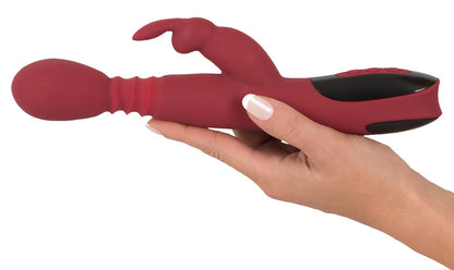You2Toys Silicone Rabbit Vibrator in der Hand gehalten Detailansicht