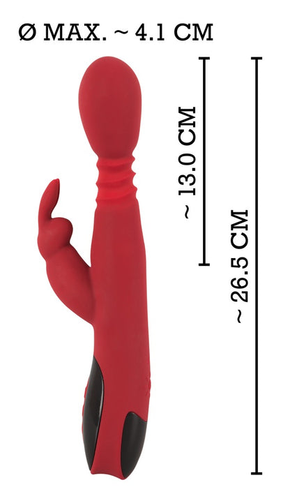 Maße des You2Toys Silicone Rabbit Vibrators Länge und Durchmesser