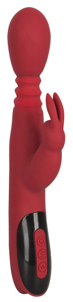 You2Toys Silicone Rabbit Vibrator Seitenansicht mit beweglichen Öhrchen