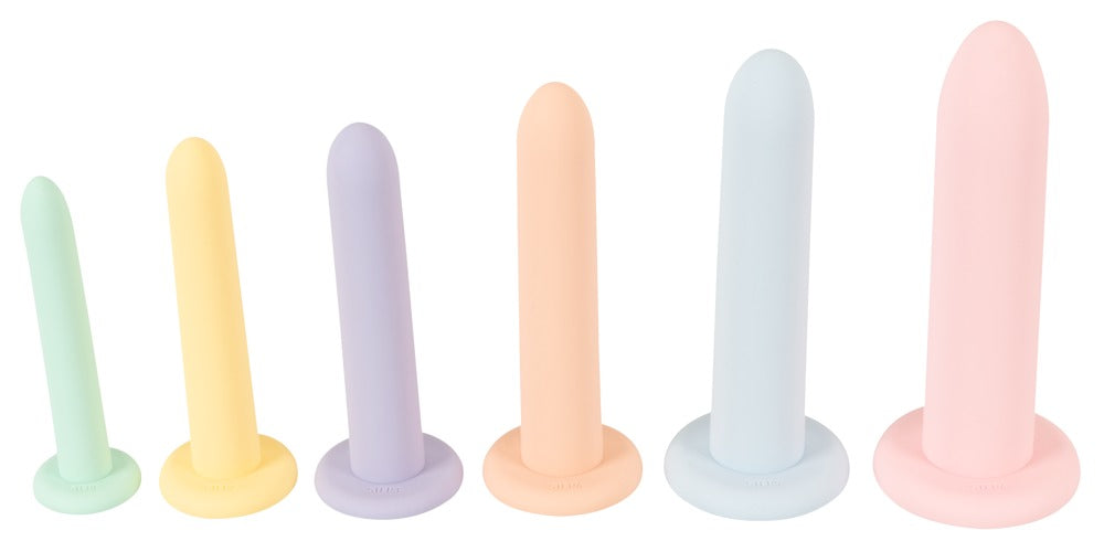 6-teiliges You2Toys Six in a Row Dildo Set in verschiedenen Pastellfarben