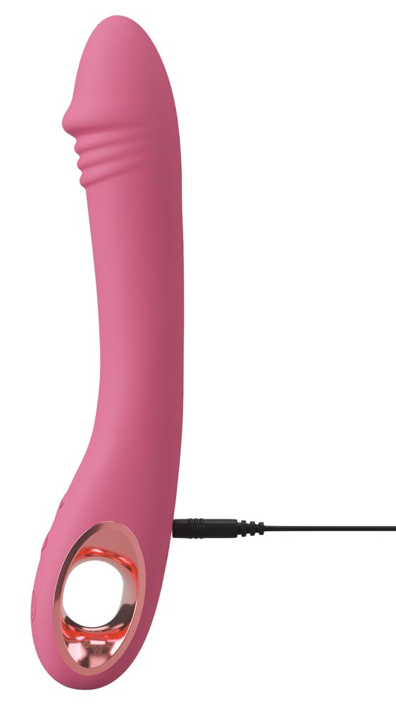 Detailaufnahme des Ringgriffs beim You2Toys Slim G-Spot Rose Vibrator