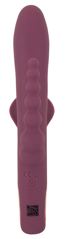 You2Toys Slim Triple Plum Frontansicht strukturierter Schaft Silikon