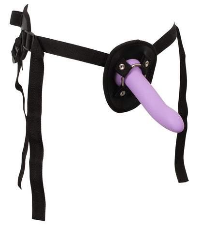 Strap-on Set seitliche Anwendung mit eingesetztem Dildo