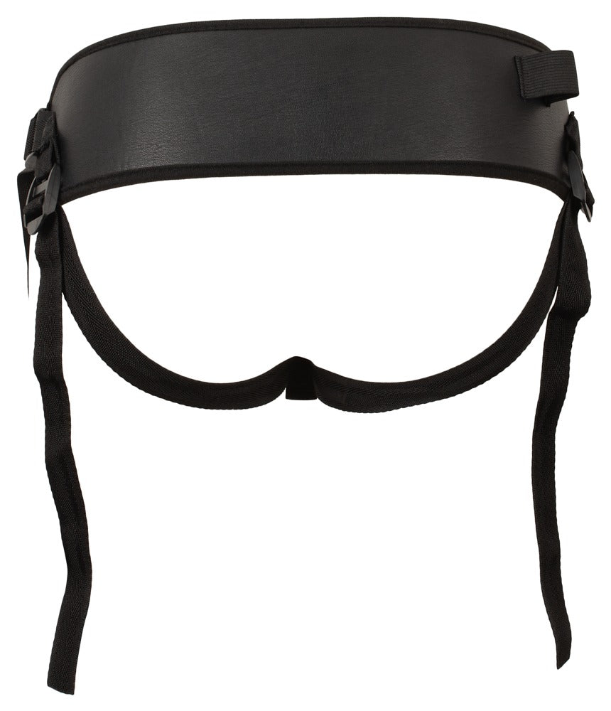 Rückansicht des verstellbaren Strap-on Gurts mit Polsterung