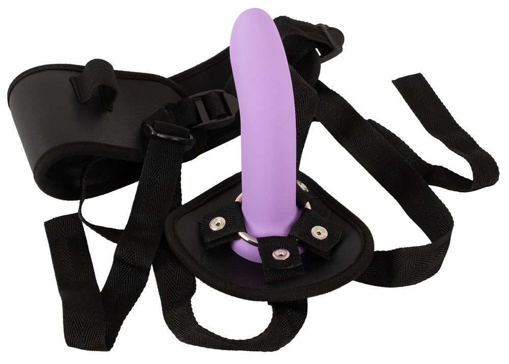 Verstellbarer Strap-on Harness mit hohem Tragekomfort und gepolsterter Front