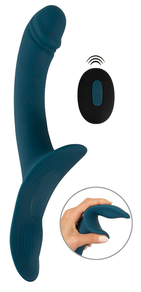 Vibrator mit Fernbedienung und strukturiertem Schaft