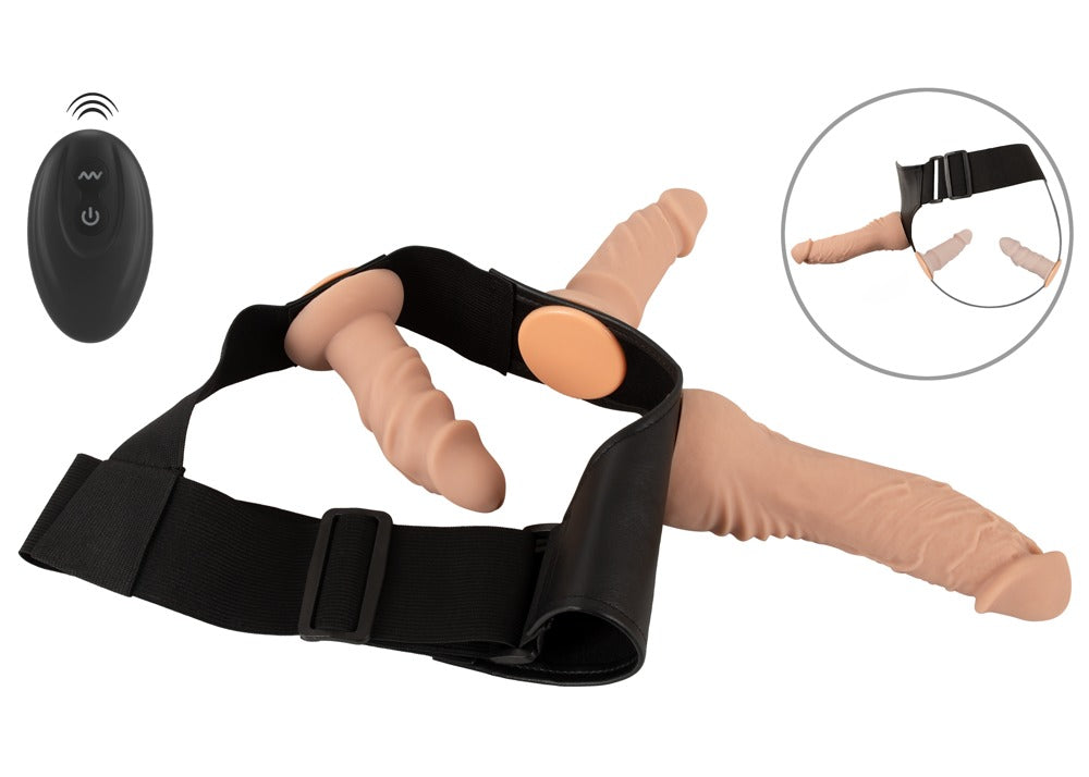 Strap-on Set mit Fernbedienung und Zubehör in der Übersicht