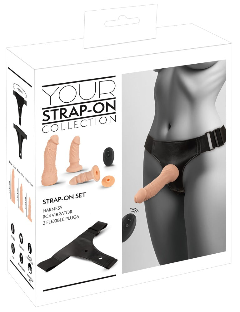 4-teiliges Strap-on Set von You2Toys für vielfältige Intimität.