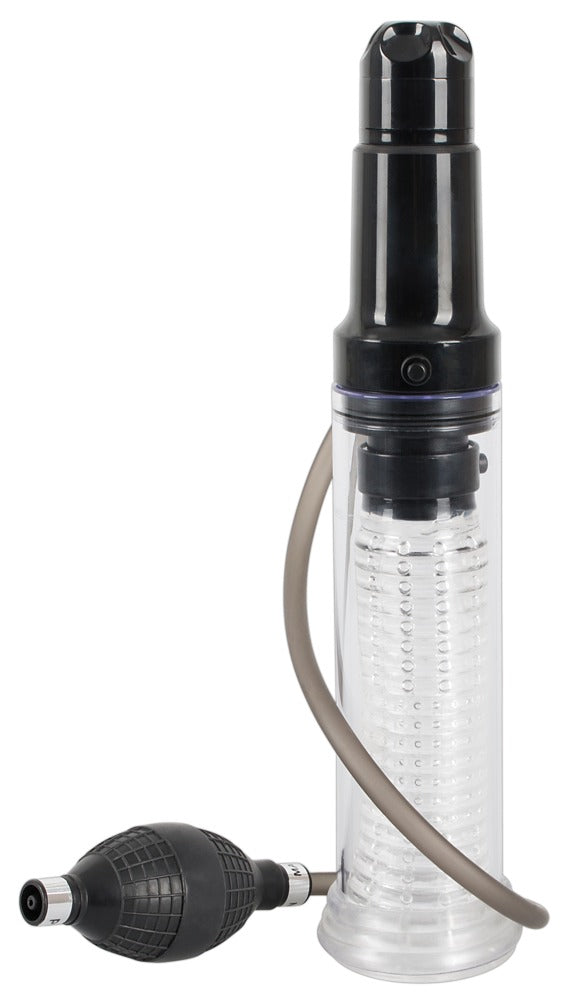 You2Toys Vibrating Multi Pump Masturbator Gesamtansicht mit Pumpball