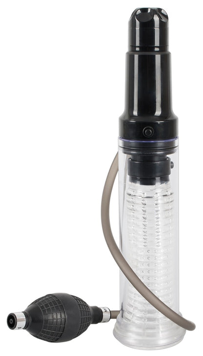 You2Toys Vibrating Multi Pump Masturbator Gesamtansicht mit Pumpball